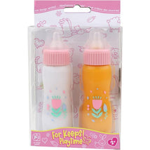 JC Toys - Deluxe Disappearing Magic Bottles, Fits All Dolls, Milk and Juice, Ages 2+, Pink Image 2