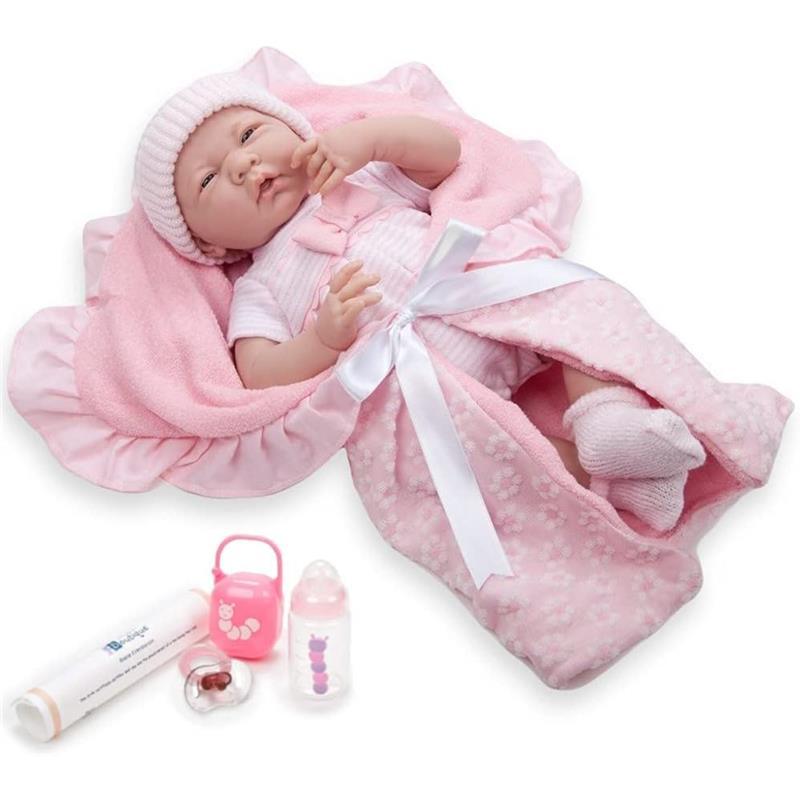 JC Toys - Newborn Soft Body Boutique Baby Doll, 15.5-Inch, Pink  Image 5