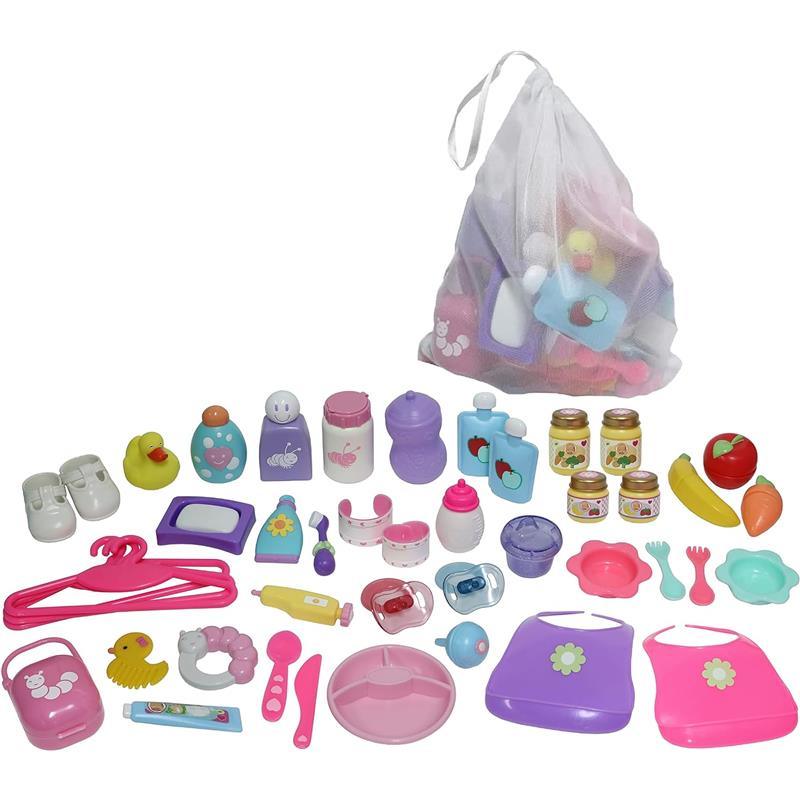 JC Toys - Nursery 45 Piece Accessory Bag for Keeps Playtime, Ages 2+ Image 5