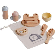 JC Toys - Real Wood 10 Piece Baby's First Care Set, Parfait Collection Twiggly Toys  Image 1