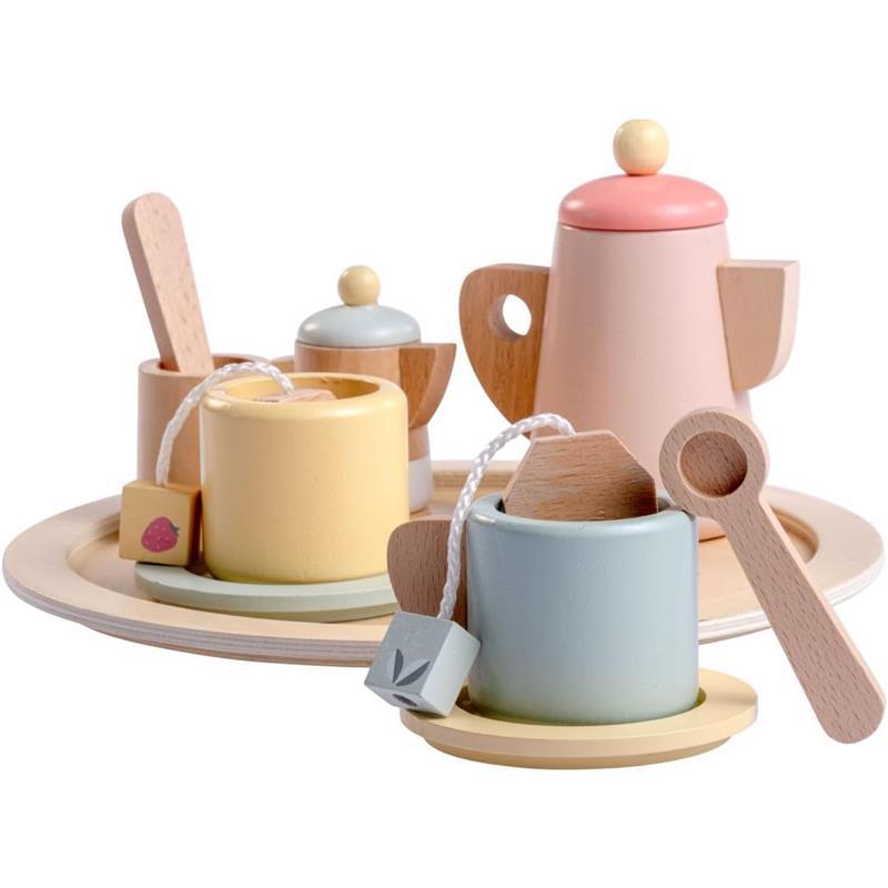 JC Toys - Real Wood 12 Piece Tea Party Set, Parfait Collection, Ages 3+, Twiggly Toys  Image 3