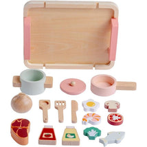JC Toys - Real Wood 16 Piece Kitchen Chef Set, Parfait Collection, Ages 3+, Twiggly Toys  Image 1