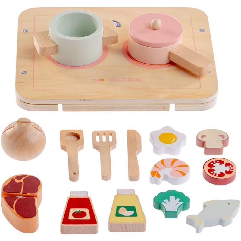 JC Toys - Real Wood 16 Piece Kitchen Chef Set, Parfait Collection, Ages 3+, Twiggly Toys  Image 3