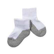 Jefferies Socks 6Pk Seamless Unisex White/Grey Baby Socks Image 1