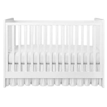 Jlika - Ruffled Crib Skirt For Baby Bed, White Image 1