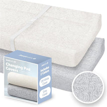 Jool Baby - Change Pad Cover Wave, White/Gray Image 1