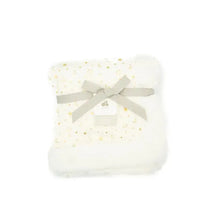 Just Born Sherpa Baby Blanket,Ivory/Gold Image 1