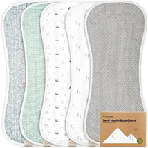Keababies - 5-Pack Softe Burp Cloths, Nordic Image 1