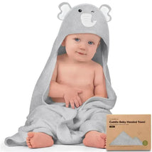 Keababies - Cuddle Baby Hooded Towel, Elephant Image 1