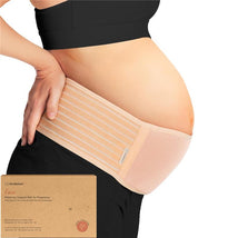 KeaBabies - Maternity Belly Bands for Pregnant Women Beige Image 1
