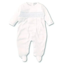 Kissy Kissy - Baby Boy Footie with Hand Smocking, White Image 1