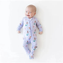 Kyte Baby - Baby Zippered Footie In Mermaid Image 1
