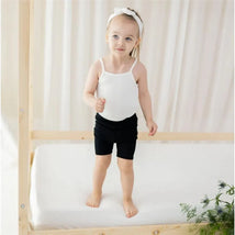 Kyte Baby - Ribbed Spaghetti Strap Bodysuit In Cloud, 6-12M Image 1