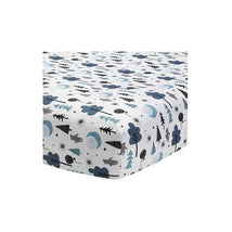 Lambs & Ivy - Disney Baby Forever Pooh White/Blue Bear Fitted Crib Sheet Image 1