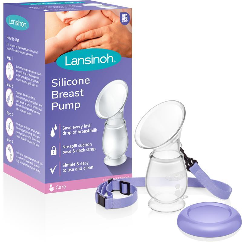 Lansinoh - Silicone Manual Breast Pump for Breastfeeding Moms