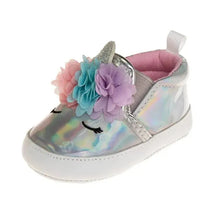 Laura Ashley - Crib Shoes Girl Metallic Unicorn Image 1