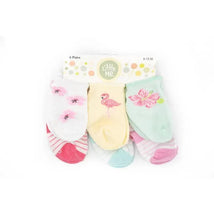 Litte Me Flamingo 6pk Baby Girl Socks Image 1