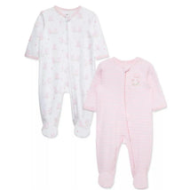 Little Me - 2Pk Baby Footies Cuddly Pink Image 1