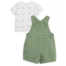 Little Me - Baby Boy Gator Shortall Image 1