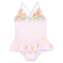 Little Me - Baby Girl 3D Multi 1-Piece Swimsuit Image 1