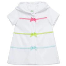 Little Me - Baby Girl Multicolor Swim Coverup, White Image 1