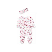 Little Me Valentine Footie with Headband Image 1
