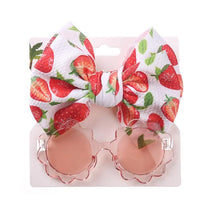 Little Trendy - Baby Girl Summer Sea Sunglasses And Floral Headband Set, Color 3 Image 1