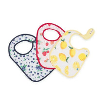 Little Unicorn 3-Pack Cotton Muslin Classic Bib - Berry Lemonade Image 1