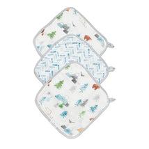 Loulou Lollipop - 3Pk Washcloth Set, Adventure Begins Image 1