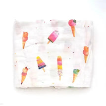Loulou Lollipop Ice Cream Bamboo Swaddle Blanket Image 1