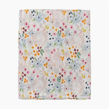 Loulou Lollipop - Muslin Swaddle, Shell Floral Image 1
