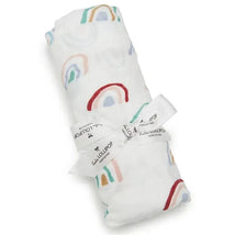 Loulou Lollipop Rainbow Swaddle Blanket Image 1
