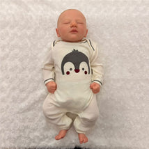 Macrobaby Reborn Doll - White Vinyl, Painted Hair, Closed Eyes (Jaxson Asleep 2) Image 1