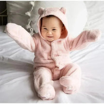 Magnificent Baby - Pink Blossom Minky Pram Sherpa Footie Image 1