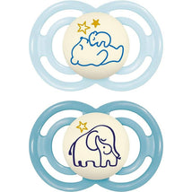 Mam - 2Pk Perfect Night Baby Pacifier Boy, 6/16M Image 1