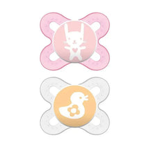 MAM 2-Pack Start Tender Newborn Pacifier - Pink/Clear Image 1