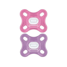 Mam - Comfort Baby Pacifier, 100% Lightweight Silicone, Sterilizer Case, Girl, 0-3 Months Image 1