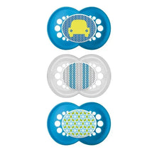 MAM 3-Pack 6+ Months Trends Pacifiers - Blue/Green Image 1