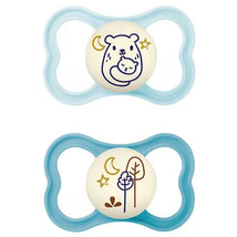 Mam - 2Pk Air Night Orthodontic Pacifier Boy, 6/16M Image 1