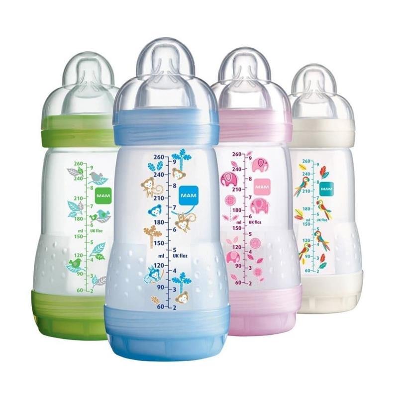 Mam - 2Pk Baby Bottles Anti-Colic 11Oz (Colors May Vary)