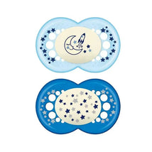 Mam Boys' Night Pacifiers, 6M+ Image 1