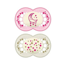 Mam Girls' Night Pacifiers, 6M+ Image 1