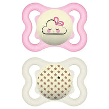 Mam - 2Pk Supreme Night Baby Pacifier Gir, 0/6M Image 1