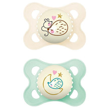 Mam - 2Pk Pacifier Night Unisex, 0/6M Image 1