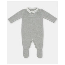 Martin Aranda - Baby Boy Long Romper With Feet Glace, Light Blue Image 1