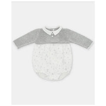 Martin Aranda - Baby Short Knit Romper & Glace, Light Grey Image 1