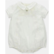 Martin Aranda - Baby Short Romper Special Occasion Woven Petit Ivory Image 1