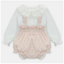 Martin Aranda - Blouse & Woven Short Overall Leeds, Rose & White Image 1