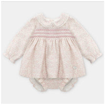 Martin Aranda - Printed Dress & Matching Bloomer Leeds White & Rose Image 1