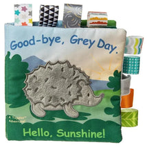 Mary Meyer - Taggies Touch & Feel Soft Cloth Book with Crinkle Paper & Squeaker, Heather Hedgehog Image 1